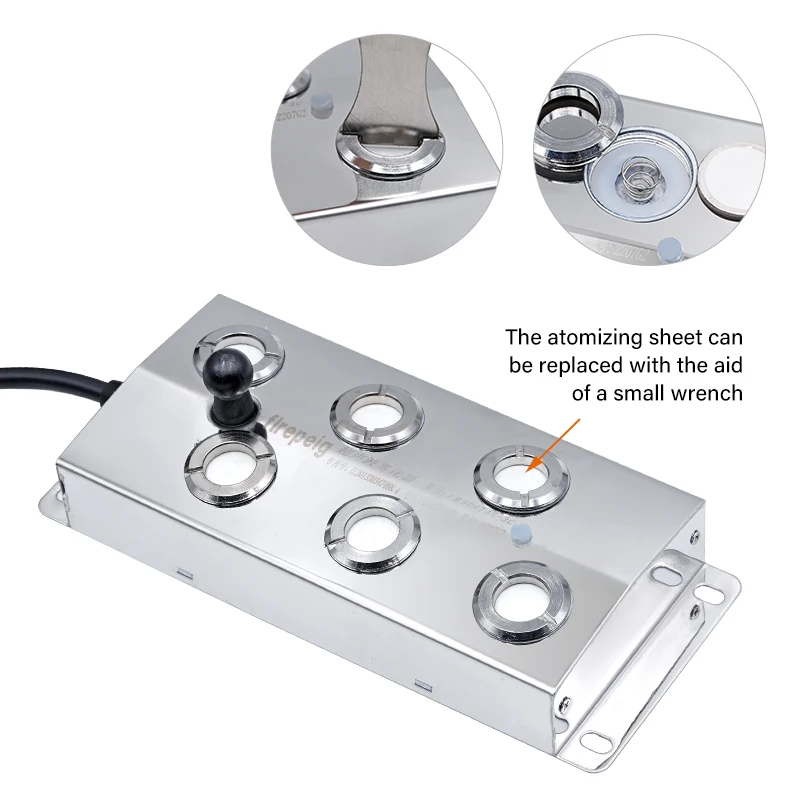 Factory Price 6 Head Ultrasonic Atomizer Electronic Fogger Mist Maker for Egg Incubator