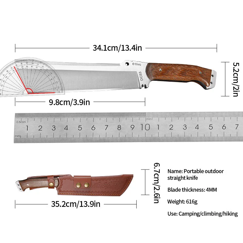 1pc Multi-purpose Cutter, Outdoor High-Hardness Military Tactical Knife, Self-Defense, Survival Knife, The Best Gift to Men