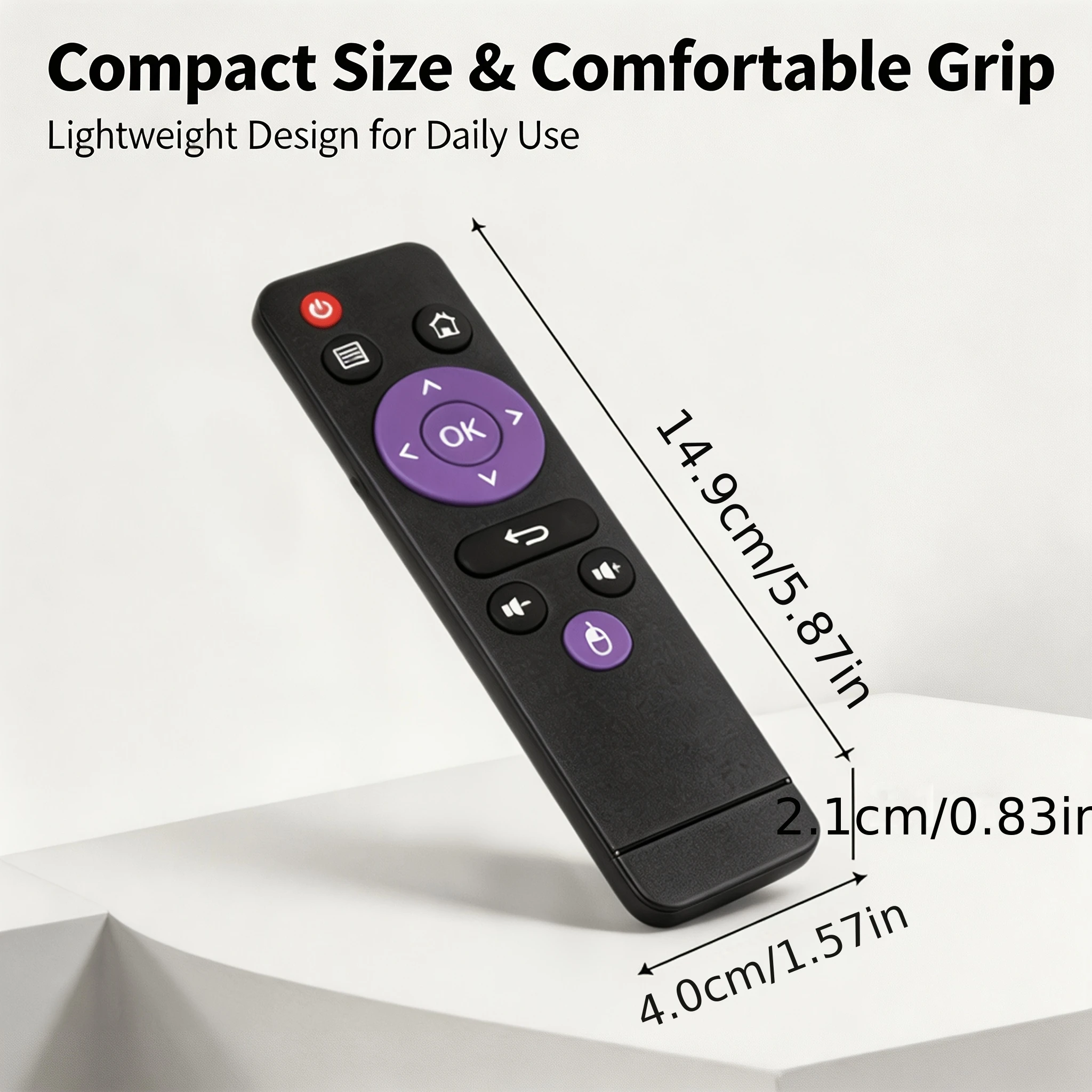 Replacement IR Remote for Android TV Box, Compatible with H96 Max, MX10 Pro, X88 Pro, HK1 Box, A95X‑F2 Media Set‑Top Box