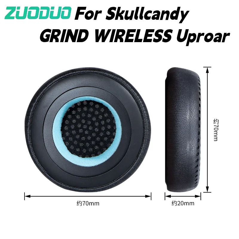 For Skullcandy Grind Wireless Uproar 10H Playtime Headphones Earpads Leather Thick Foam Spare Earcups