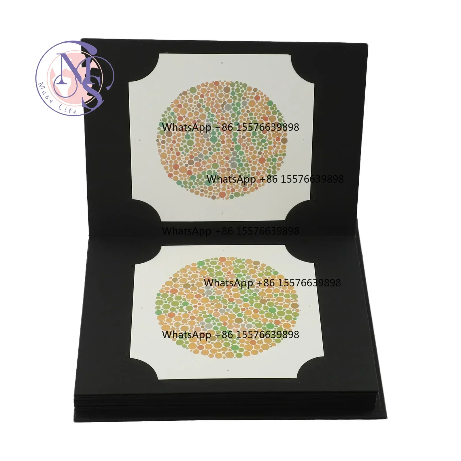 ZOCI-FOR-Ishihara 38 Plate Color Vision Test Book Optometry Color Blind Test Chart Replacement Parts