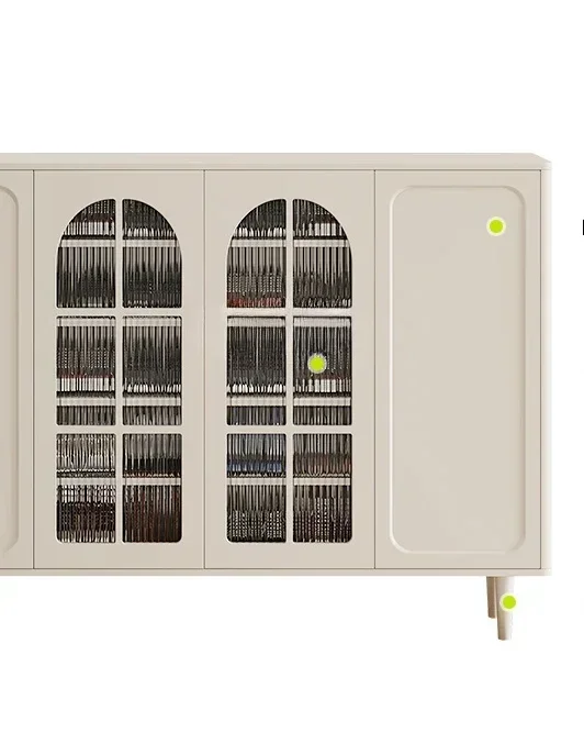 French Cream Style Shoe Cabinet New Elevator Entrance Corridor Home Multi-Layer Large Capacity Narrow Entrance Cabinet