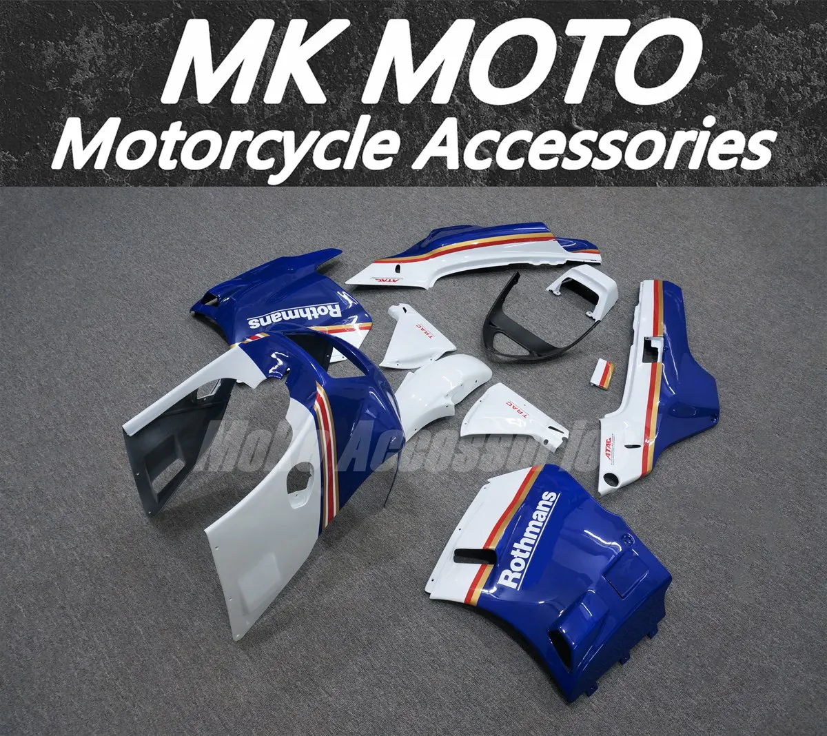 

Motorcycle Bodywork Set For NS400R 1986 Fairings Kit Fit High Quality Abs Injection Blue White Yellow MKM7