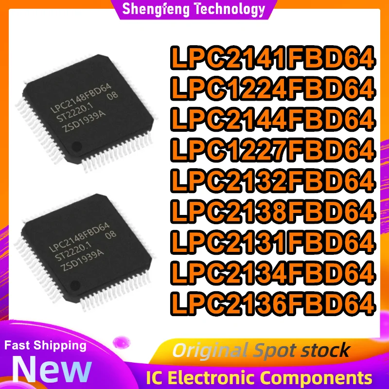 

Микроконтроллеры (MCU) LPC2141FBD64, LPC1224FBD64, LPC2144FBD64, LPC1227FBD64, LPC2132FBD64, LPC2138FBD64, LPC2131FBD64, LPC2134FBD64, LPC2136FBD64