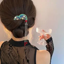 New Ancient Style Fringe Fan Hair Comb Female Retro Female Hairpin Hair Sticks Hairpin Girl Wedding Hair Accessories