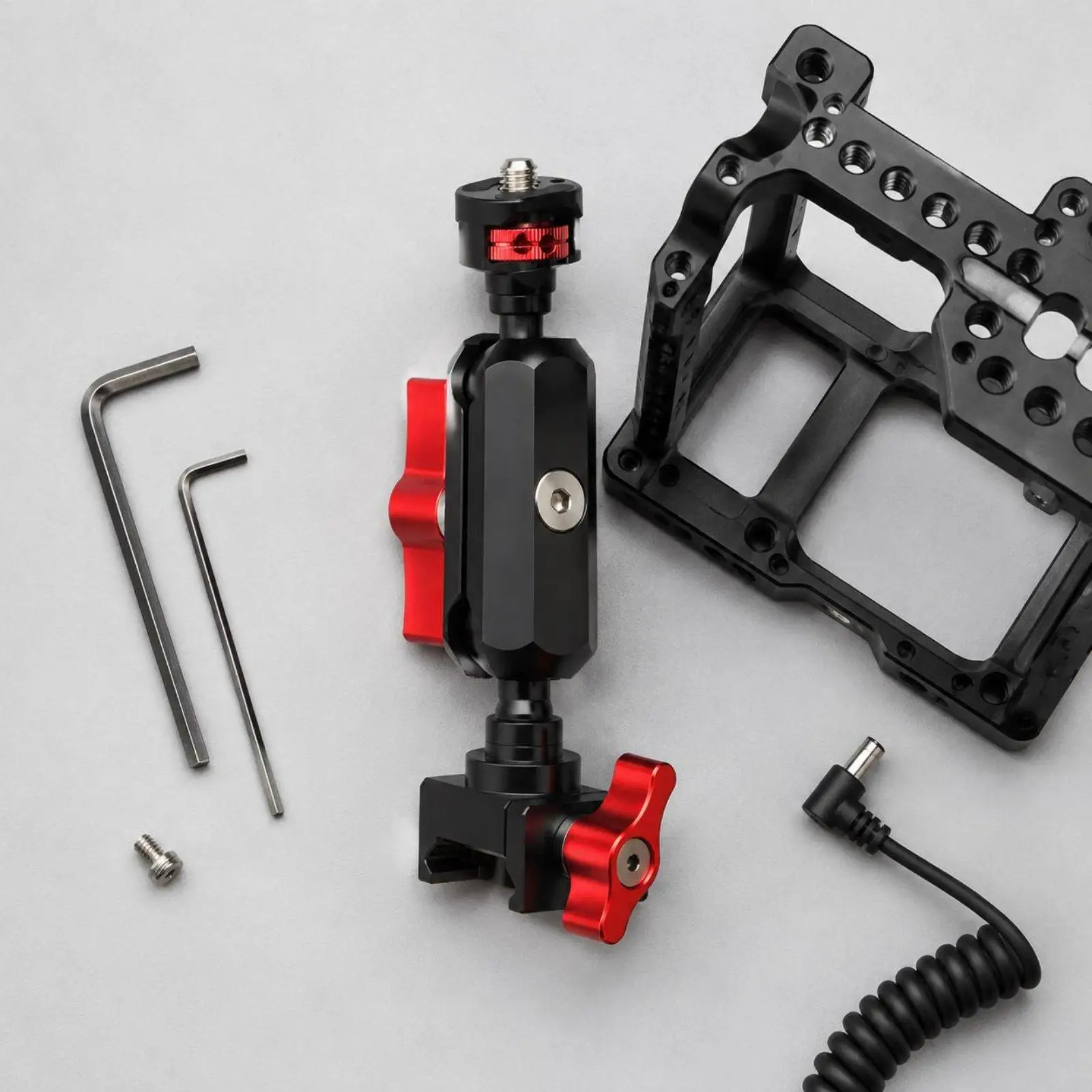NATO Rail Clamp Aluminum Alloy NATO Rail Adapter Adjustable Handle for Gimbal