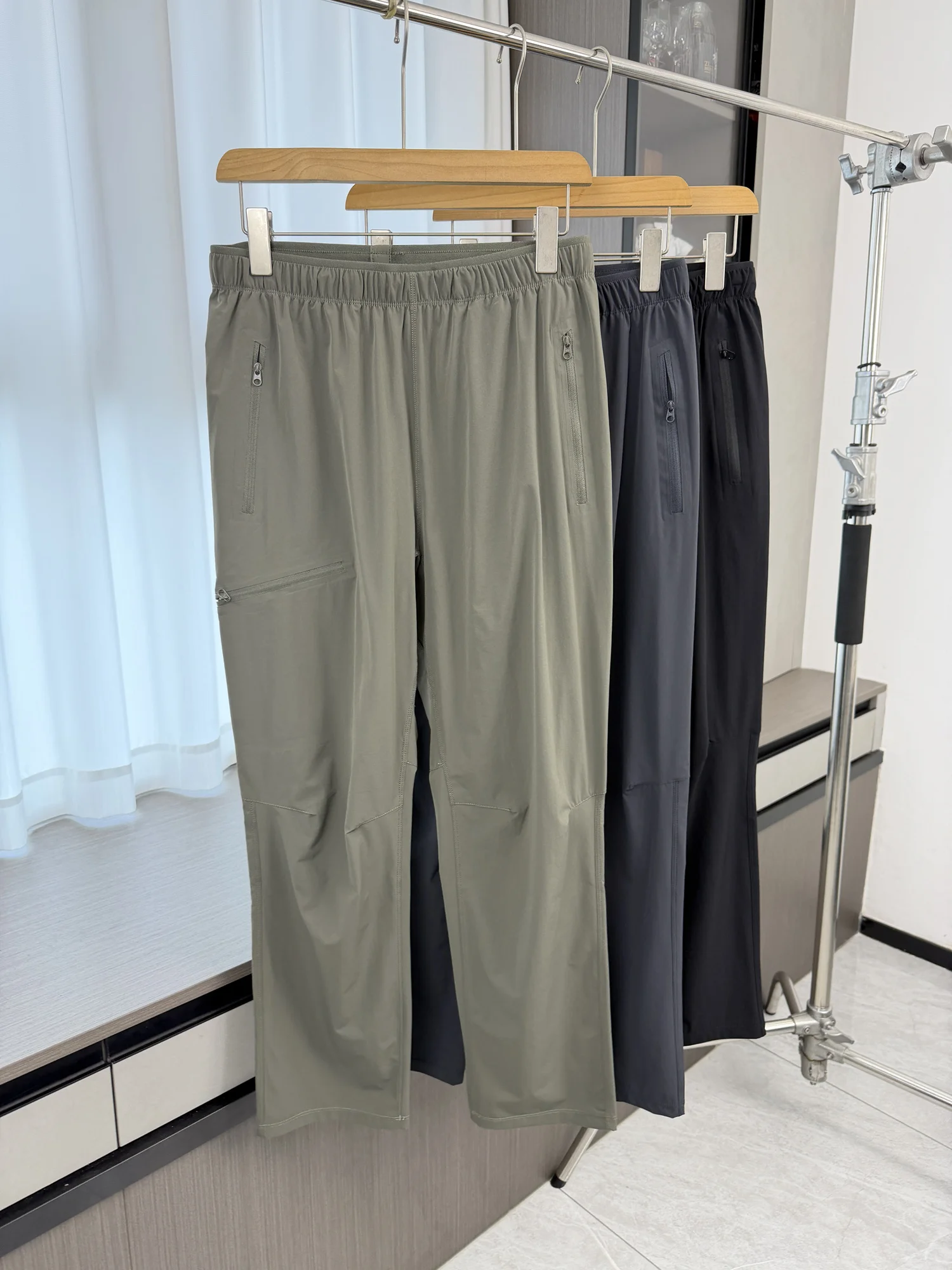  And Not Sticky! Comfortable Sports! Men's Summer Elastic Waist Versatile Quick Dry Breathable Straight Casual Pants