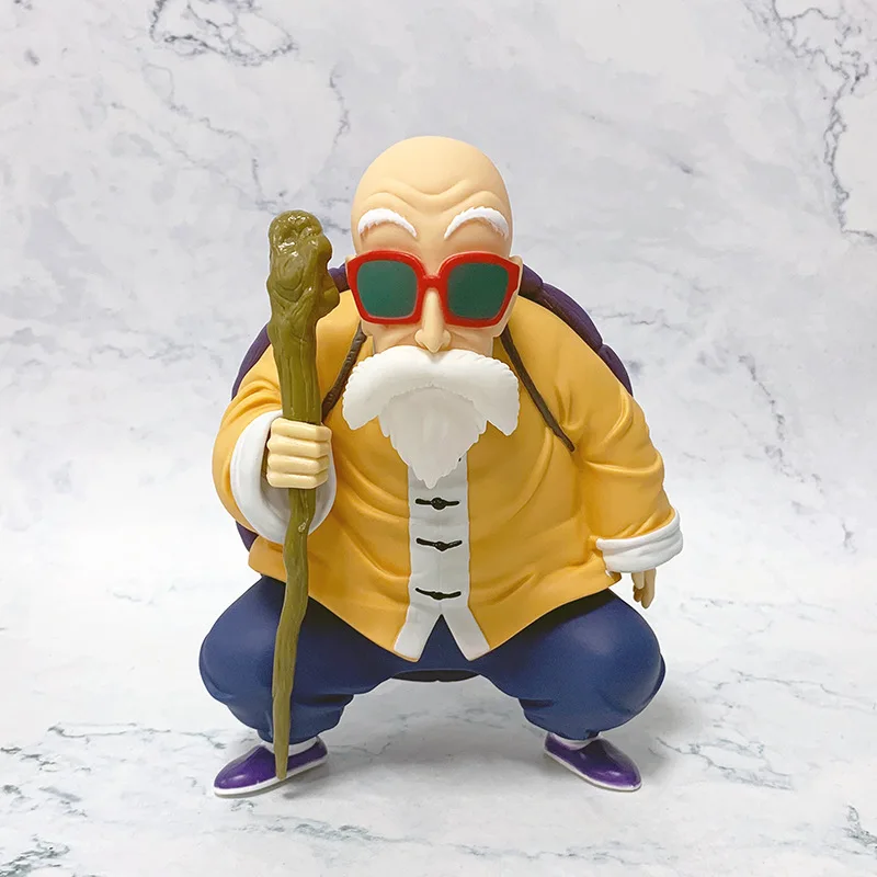 Dragon Ball GK 21-25cm Kame Sennin Figure Muscle Strengthening Master Roshi Model Desktop PVC Dolls Ornaments Toy