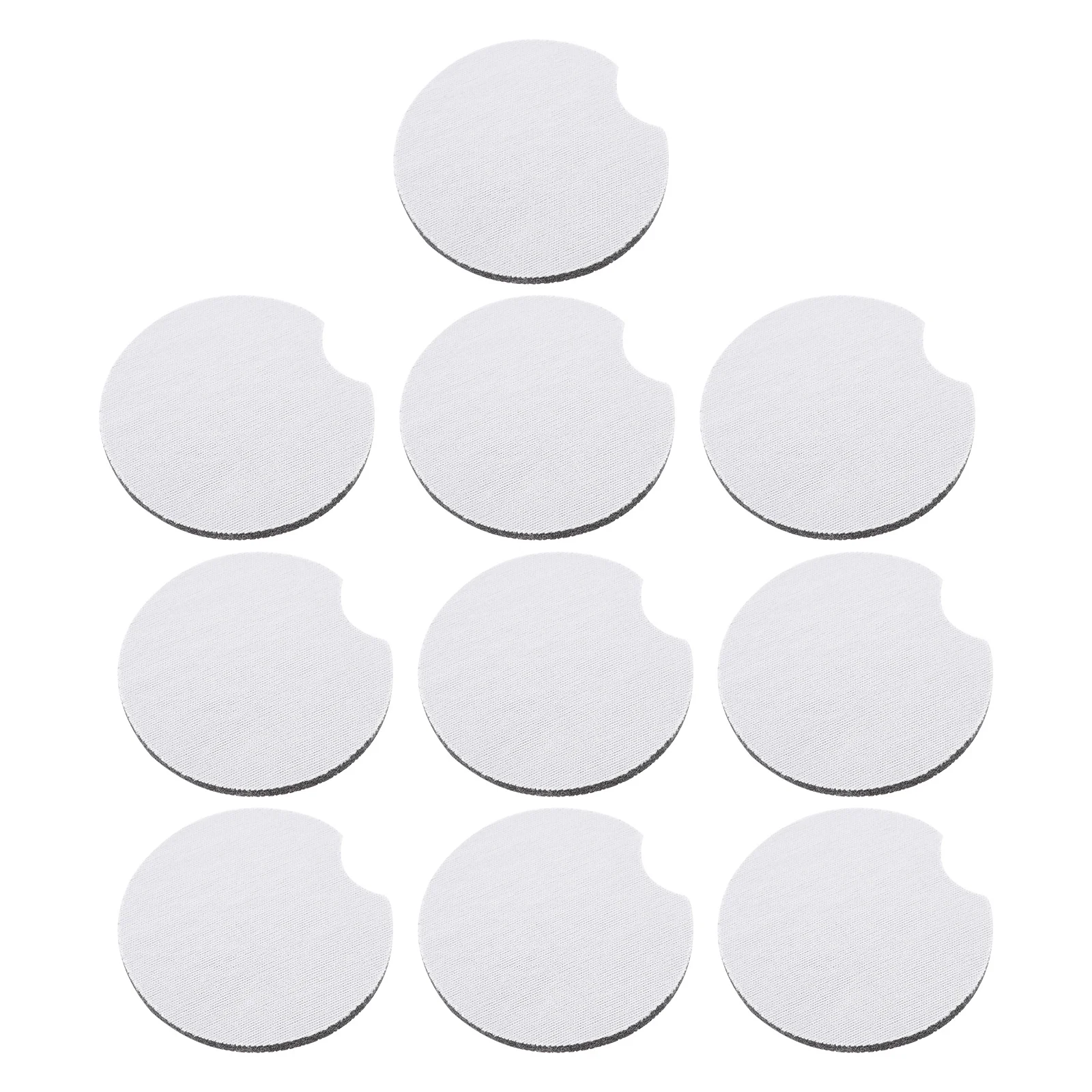 10 Stück Gummi-Untersetzer im einfachen Stil, Verbrühungsschutz, Tassenkissen für Zuhause und Auto, exquisite Handwerkskunst, Tischschutz, Weiß