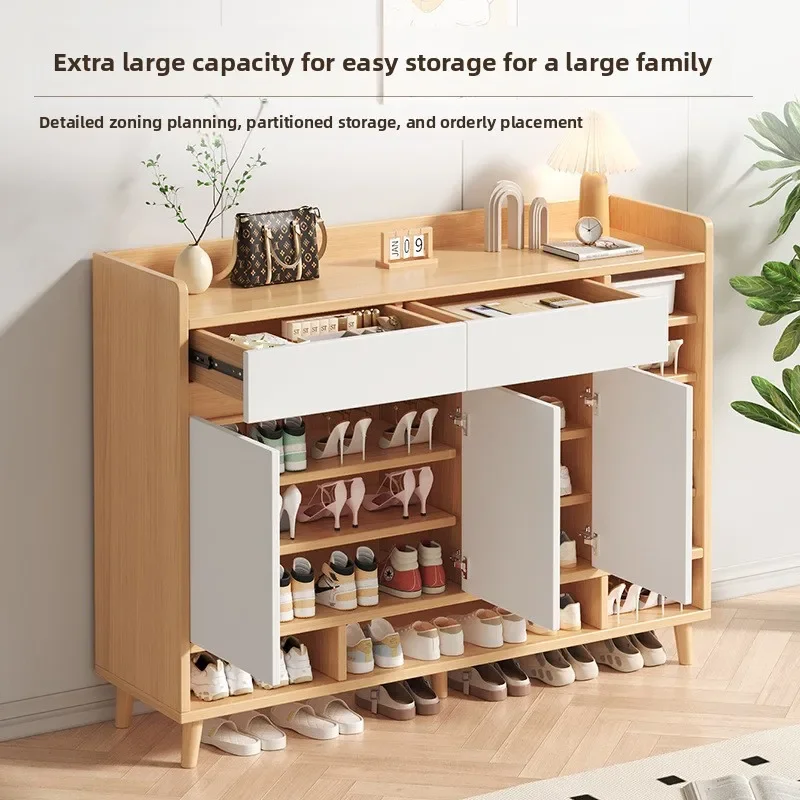 

shoe cabinet household door locker integrated multi-layer entrance cabinet shoe rack