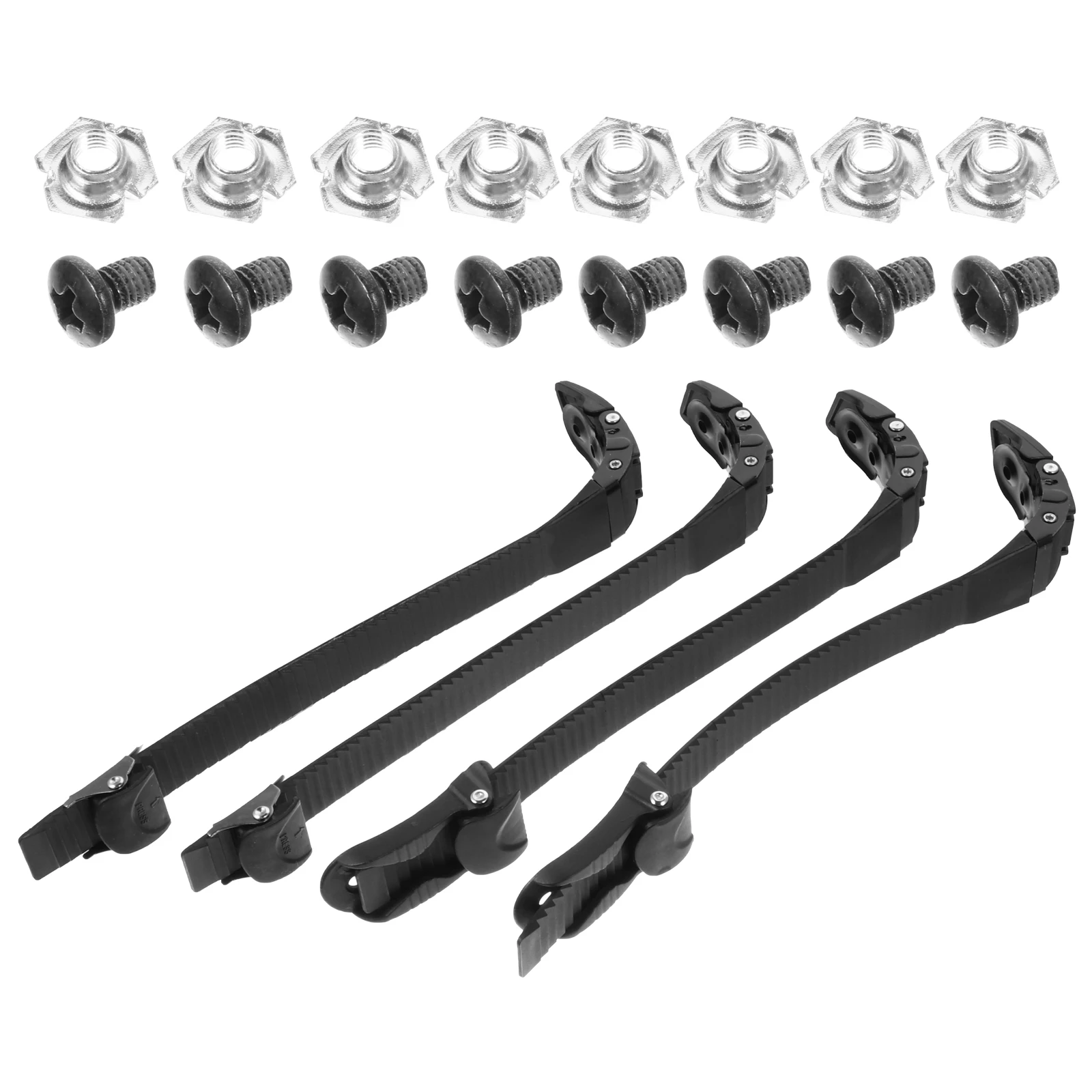

4pcs Roller Skates Strap Durable Material Screw Included Adjustable Use Skating Shoes Buckle Accessories Shoelace