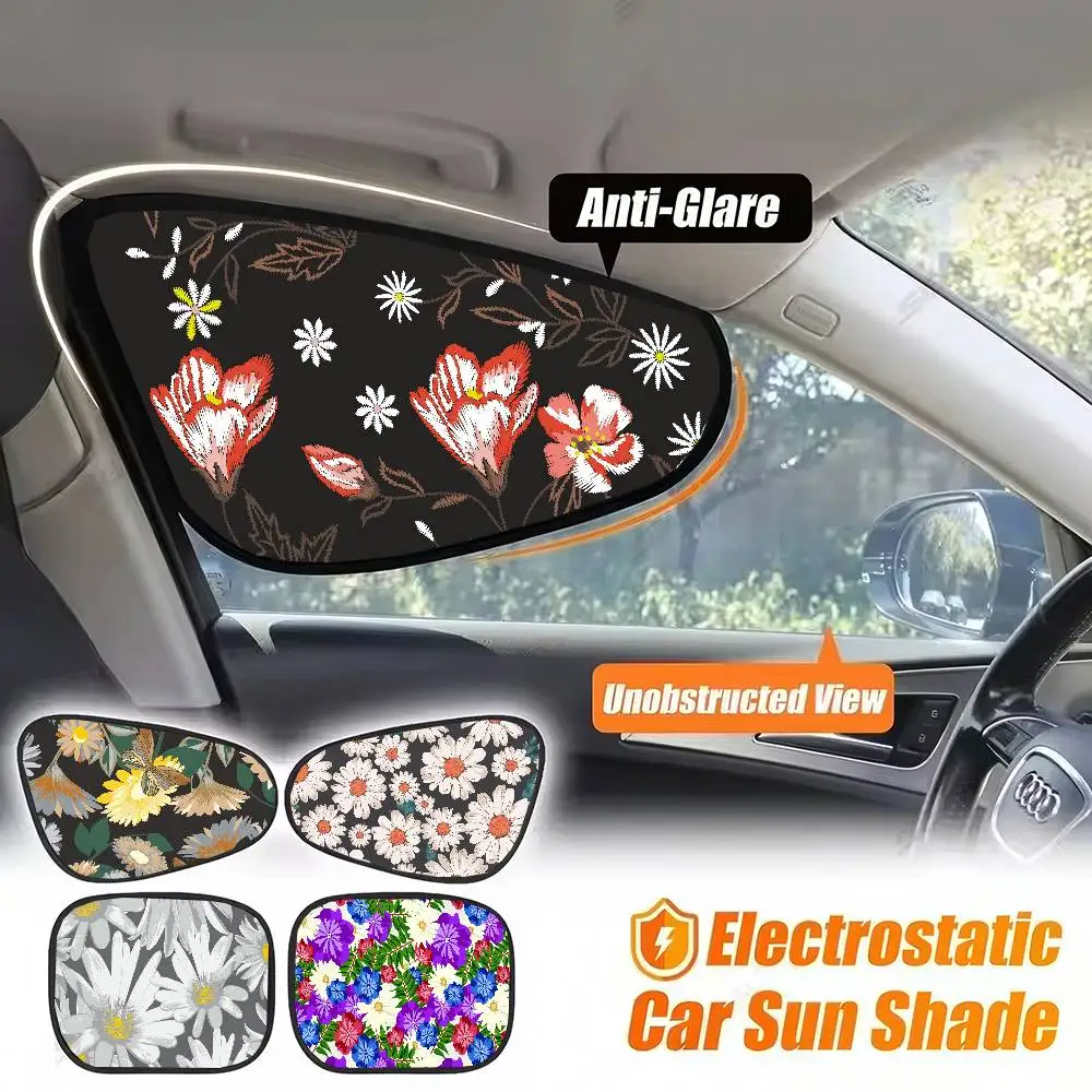 

Trendy Daisy Print Car Side Window Sunshade (1 Pack) - Sun Glare & UV Protection