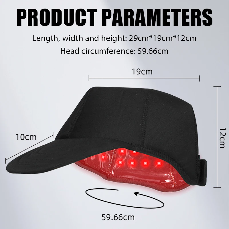 KEMOKO 100 Stuks Infrarood LEDs 660nm & 850nm Rood Licht Therapie Haargroei Cap voor Haargroei Anti Haaruitval ontspannen