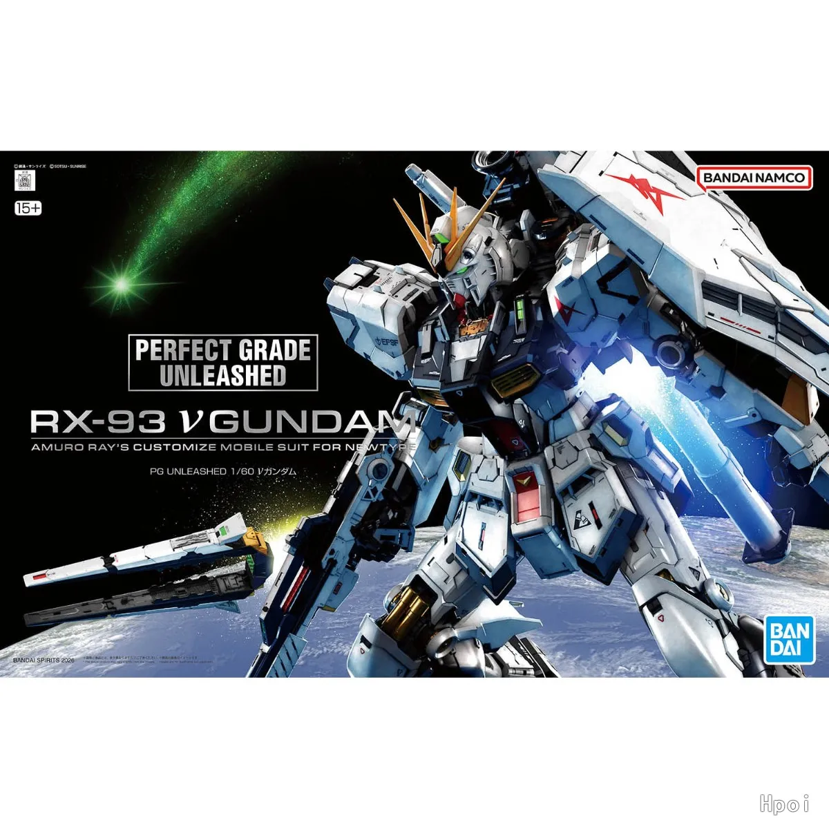 In Stock BANDAI SPIRITS PERFECT GRADE UNLEASHED Mobile Suit Gundam Char's Counterattack RX-93 N Gundam 1/60 Action Figure Model