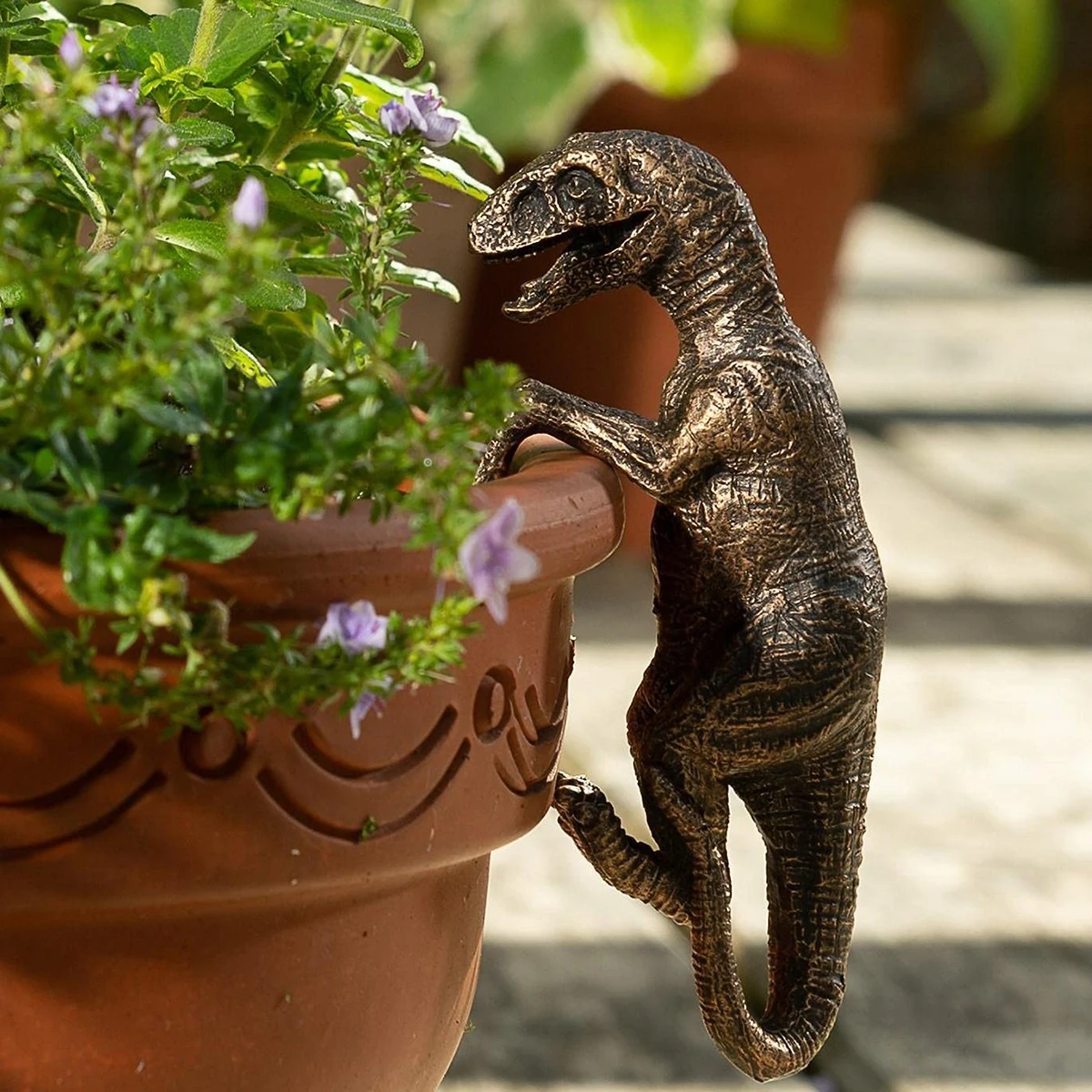 1pc Small Dinosaur Decorations Flower Pot Bonsai Craft Decorations Flower Pot Pals Garden Decor Home Decor Dinosaur Gifts