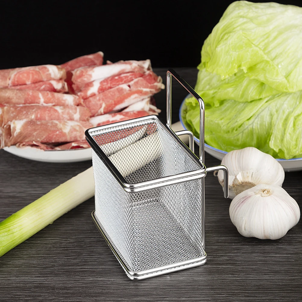 

Mesh Net Hot-Pot Basket Convenient Side Strain Basket For Home Restaurant Easy Clean Filtering Cooking Tool Kitchen