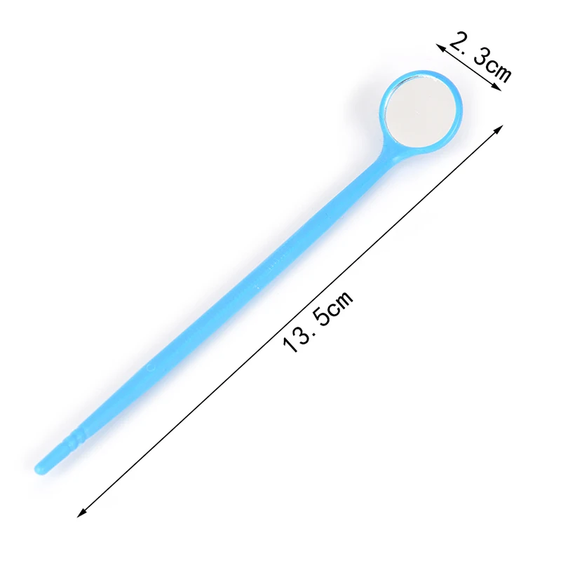 Espejo Dental de plástico desechable, Reflector multifunción para comprobar el interior de la cavidad bucal, cuidado de la higiene, herramienta de blanqueamiento Dental, 1 unidad