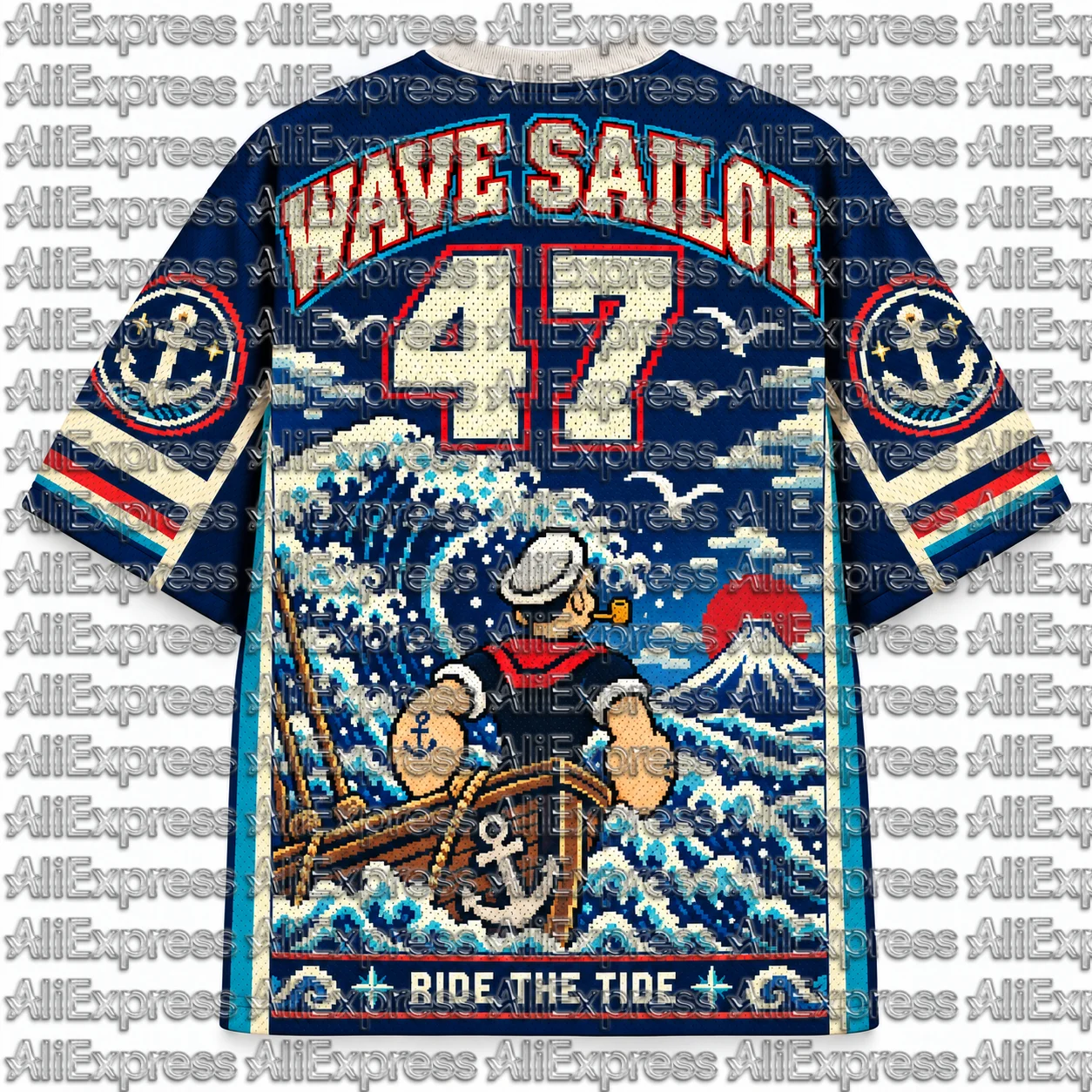 2026 Popular 80s Themed Sports Fashion Short Sleeved V-neck Mesh Streetwear Retro Band Movie Game Fan Gift T-shirt