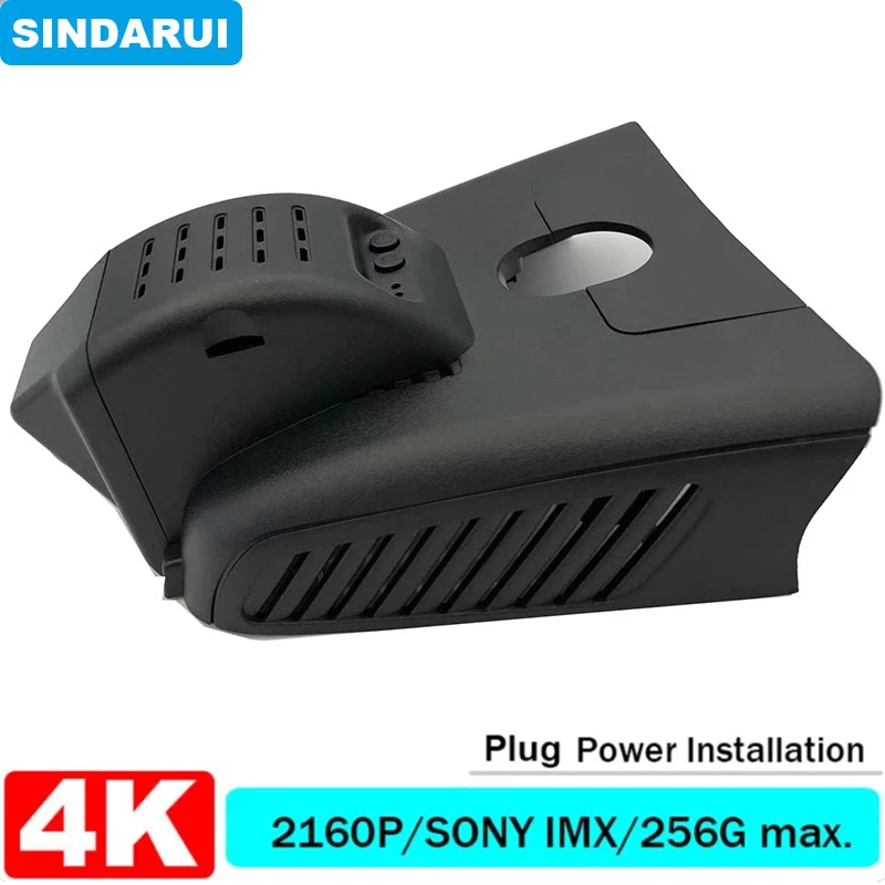 4K 2160P Plug and Play Car DVR Wifi Dashcam Dual Lens Camera For Mercedes-Benz  A Class Low Version w177 200 A220 2019 2020