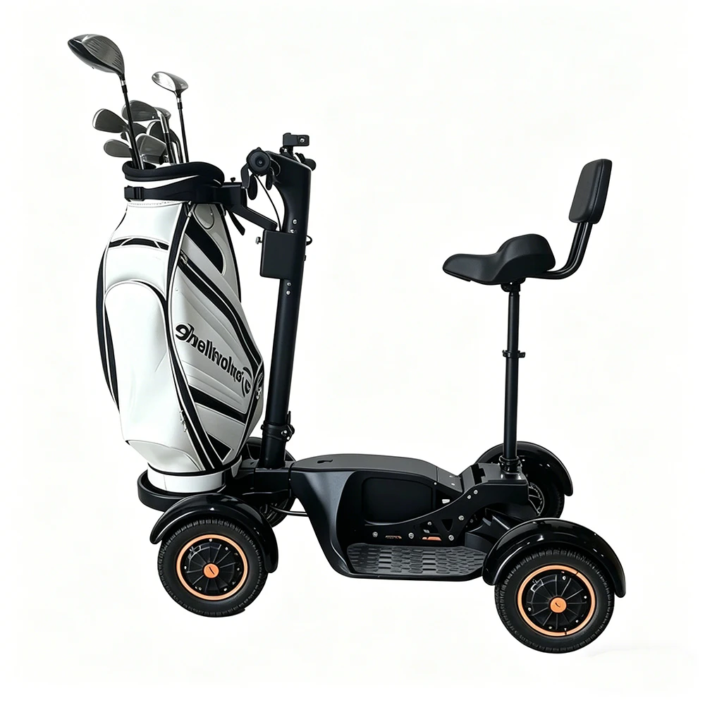 

USA Stock 2026 New Model 4 Wheel Golf Cart Foldable Golf Cart with 20Ah Lithium Battery Golf Cart