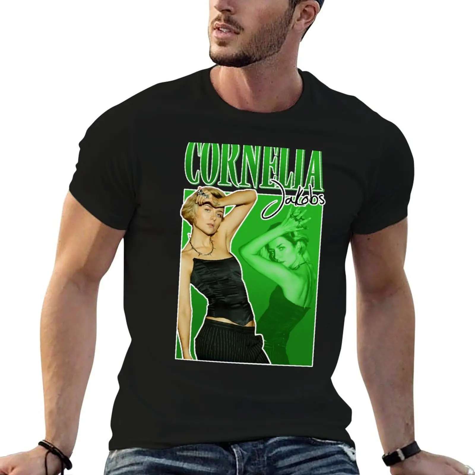 Футболка Cornelia Jakobs Sweden Eurovision 2022 Melodifestivalen Melfest Y2K, спортивная футболка больших размеров для спортзала