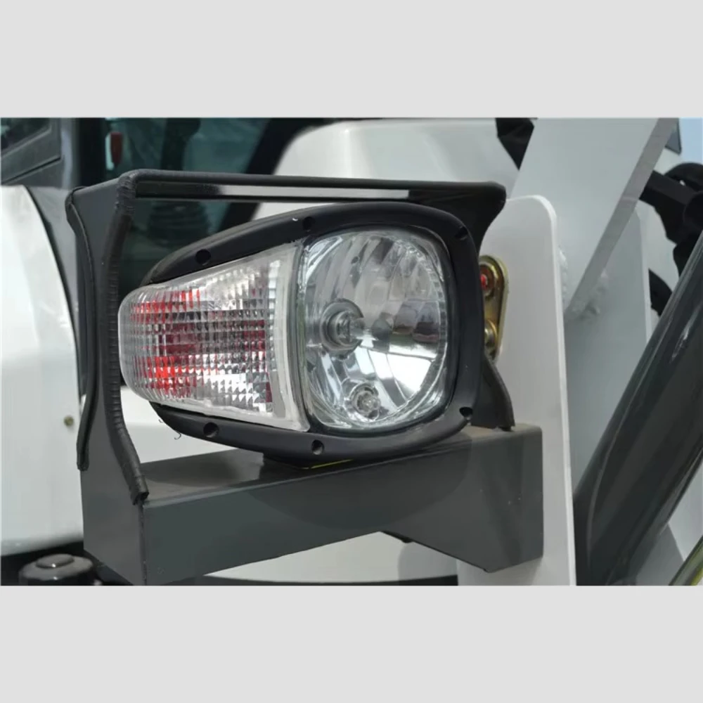 جرافة انزلاقية صغيرة سعة 1 طن، لودر صغير الحجم مع دلو ومرفقات لأعمال المزرعة والحديقة والطرق والبناء