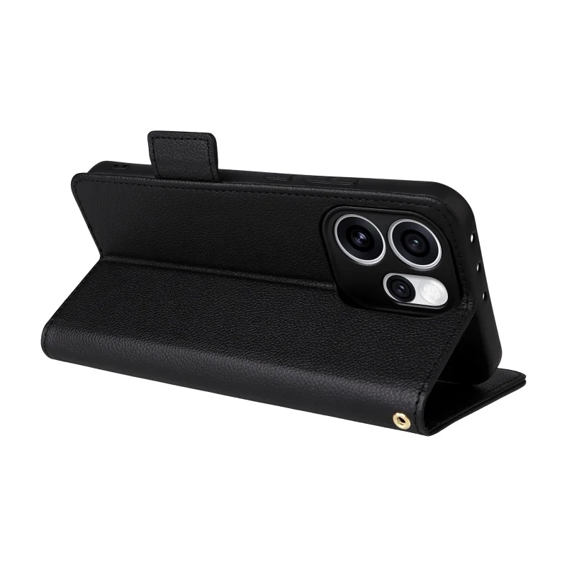 Pertain to Reno 15 Pro 5G الفاخرة فليب محفظة من جلد PU الحبل حامل حافظة لهاتف OPPO Reno15 Pro 5G