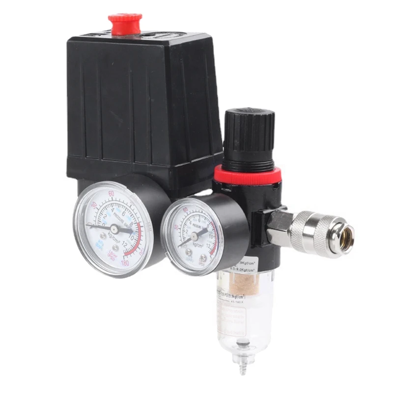 

1 Piece Pressure Switch Assembly 125PSI Automatic Pressure Switch With Pressure Regulating Valve Oil-Water Separator