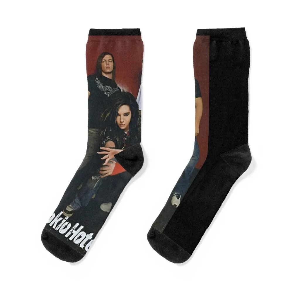 Tokio hotel 3 Socks retro cotton anti slip football christmas stocking Boy Socks Women's