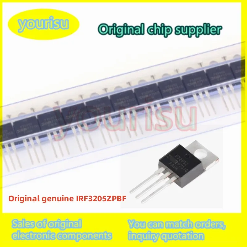 

10-100 шт./лот, оригинальная IRF3205 IRF3205Z IRF3205ZPBF TO-220 N-канальная 55 В/75 А, прямая вставка, полевая трубка MOSFET