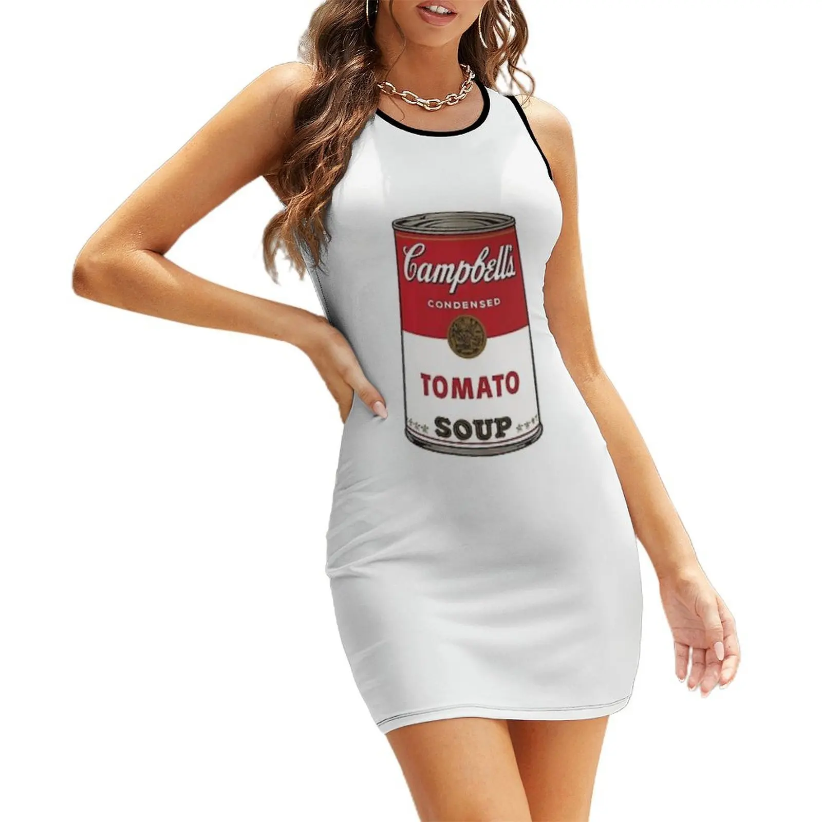 

Condensed Tomato Soup Sleeveless Sundress Dresses for wedding party women party dresses Casual dresses clothes for woman