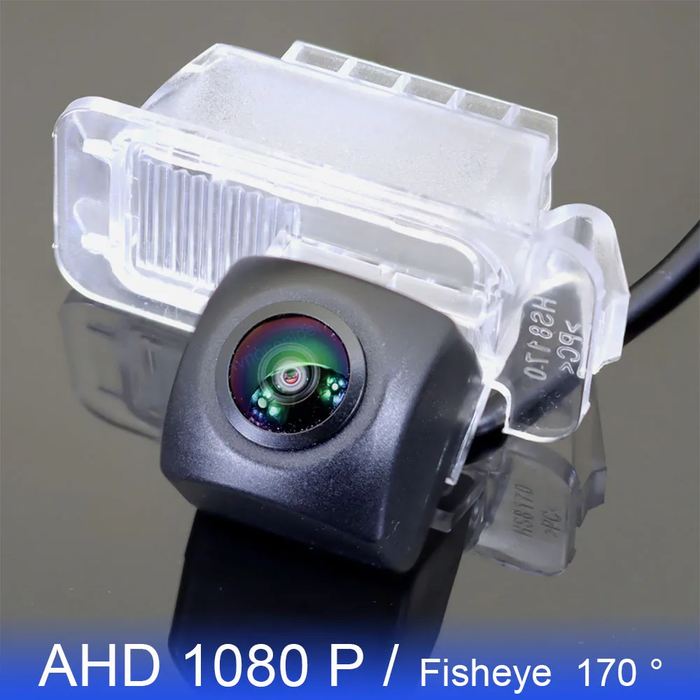 AHD 1080P 170 ° rybie oko pojazd kamera cofania wsteczny dla Ford Focus Mondeo Hatchback 2007 2008 2009 2010 2011 HD noktowizor