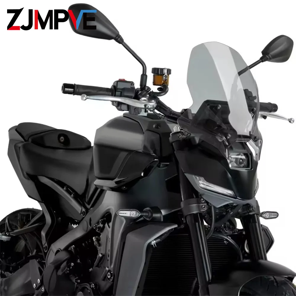 mt09 Front Windshield Wind Screen Visor Fairing Cover For MT-09 MT09 2024-2025 Motorcycle Front WindScreen Deflector Accessories
