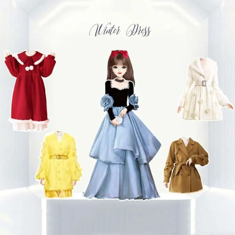 Created Imagine Magnetic Dress Up Dolls Pretend Play Magnet Clothes Dress-Up Stickers DIY Toy Paper Dolls