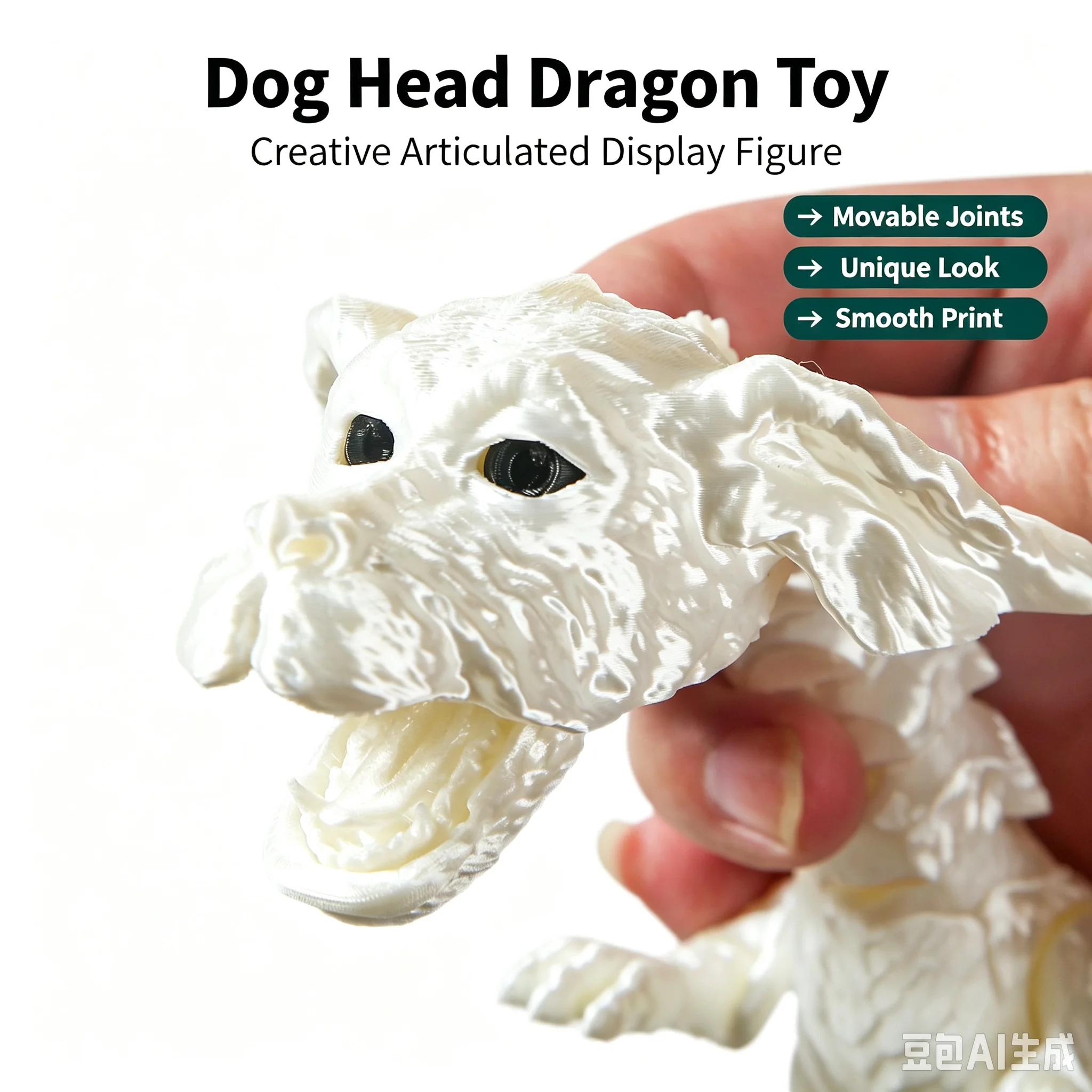 3D‑Printed Lucky Dragon Figurine, Unique Hand‑made Chinese Dragon Toy, Realistic Articulated Joints, Movable Simulation Dragon