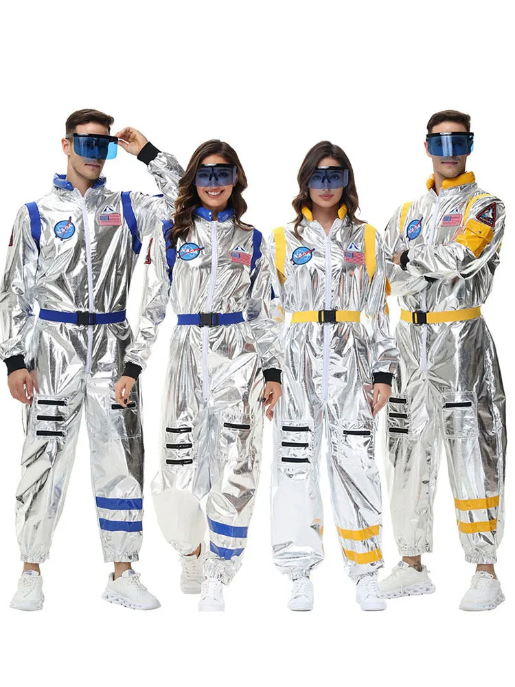 

Космический костюм на Хэллоуин для взрослых, мужской и женский костюм космонавта, костюм пилота Земли Дрифтер, полиэстер, материал