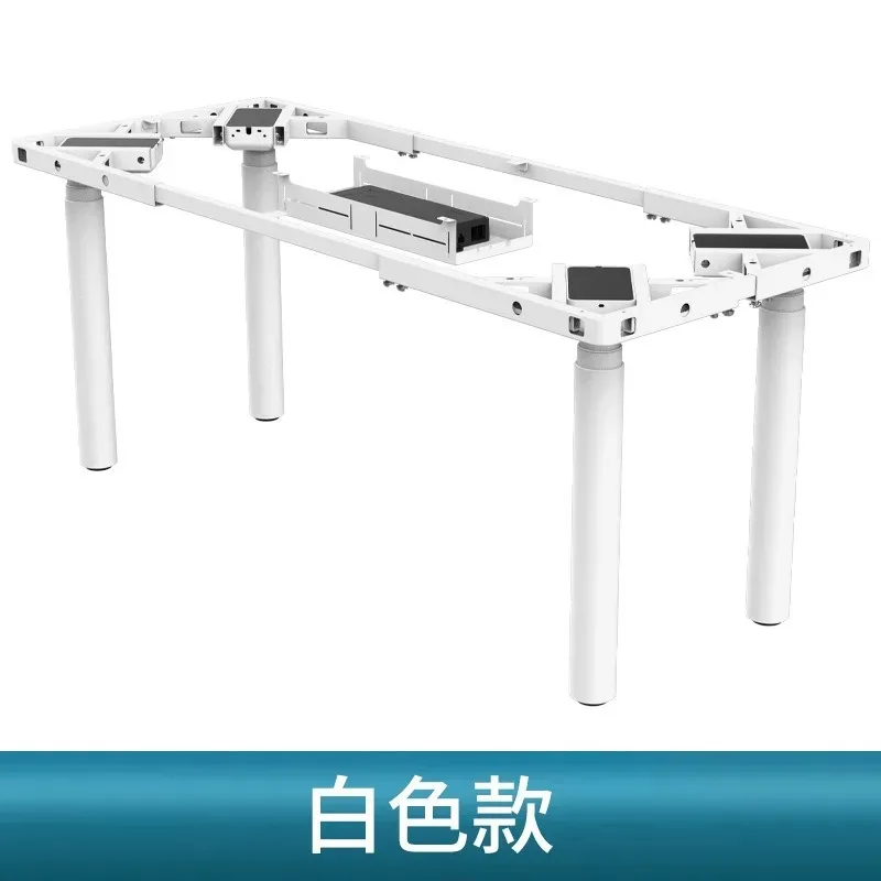 رف طاولة رفع كهربائي، أربعة محركات، أربعة أرجل طاولة، رف طاولة من الخشب الصلب فئة كبيرة