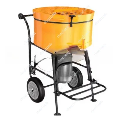 Portable 120L Forced Screed Mixer Electric Durable Concrete Pan Mixer Construction Mortar Stirring Machine