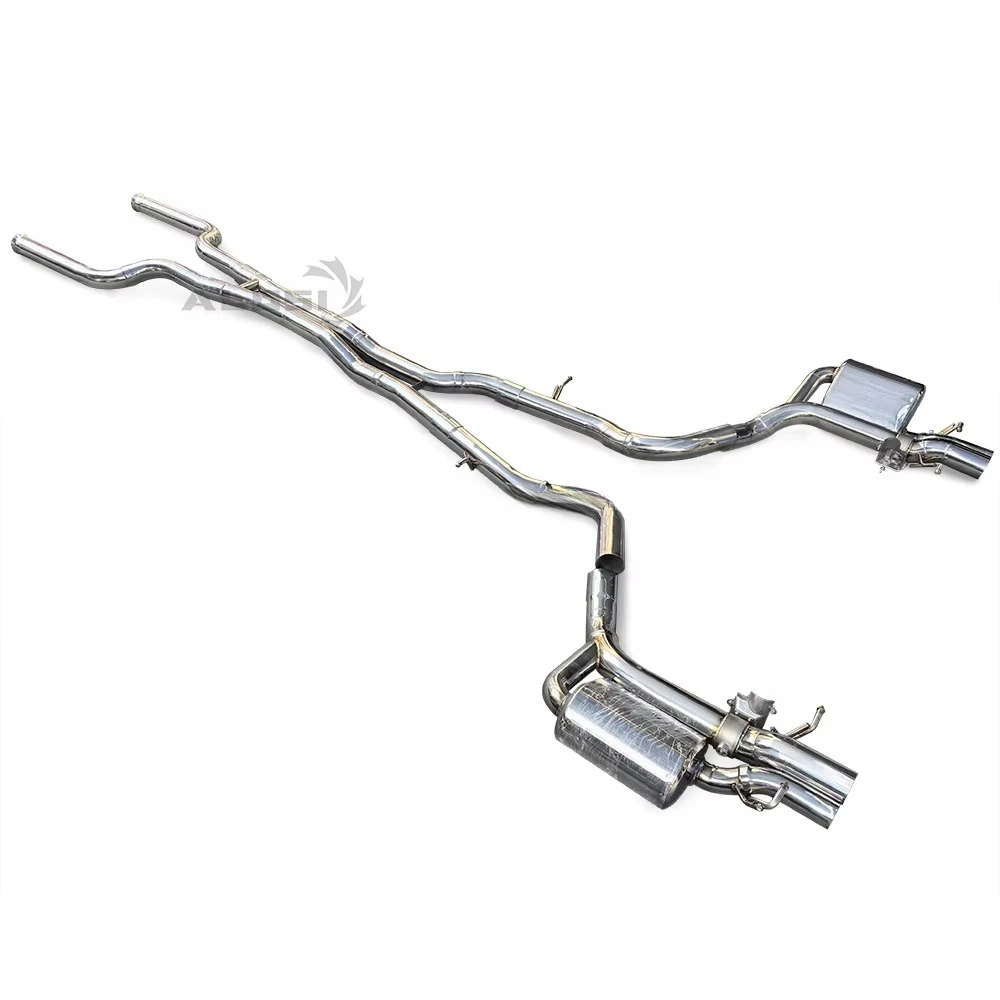 Exhaust System Muffler for E63 E63S 4.0T 2016-2023 Stainless Steel Valve Controlled cat  Exhaust Pipe