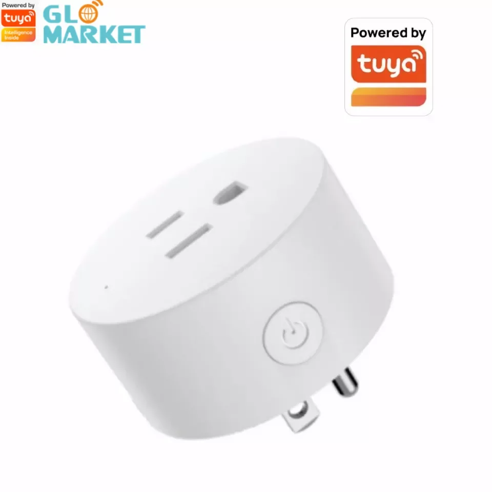 

Glomarket Tuya Smart Wi-Fi US Plug Mini Wireless US Plug Work With Google Echo&Amazon Alexa