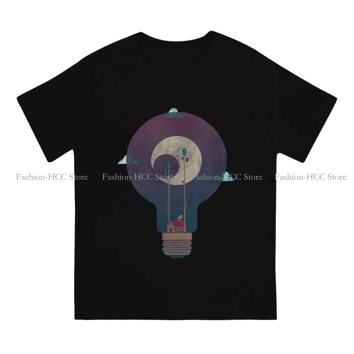 Great Inventor Edison Polyester TShirts Nocturnal Pondering Distinctive Homme T Shirt New Trend Tops