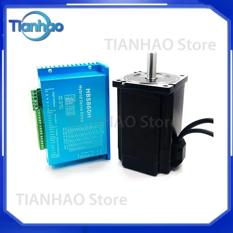 for 86 closed-loop stepper motor set HBS860 driver high-speed hybrid servo with 1000 line encoder