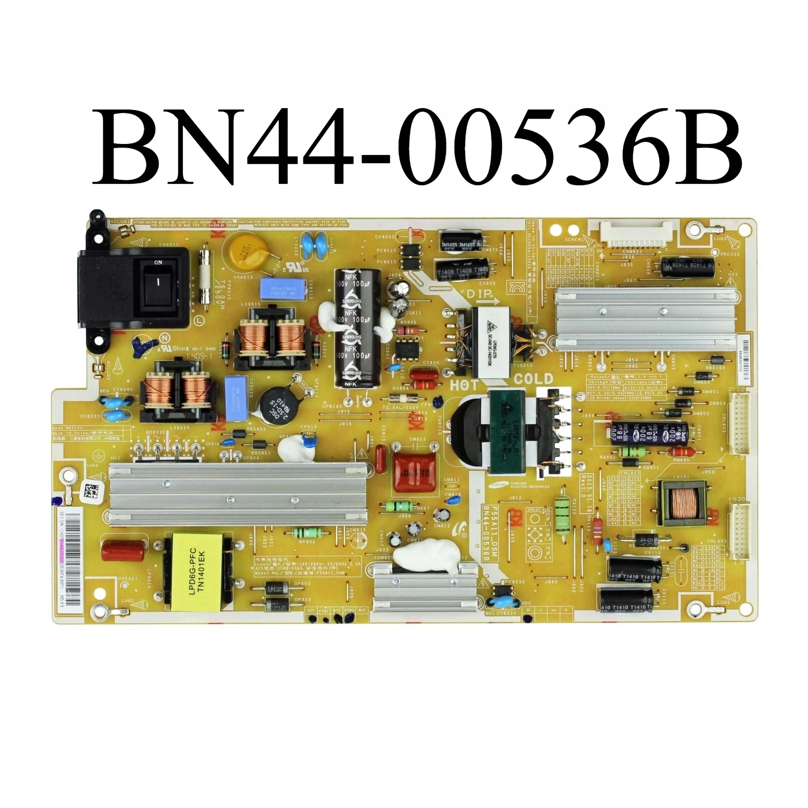 BN44-00536B F55A11_DSM Power Supply Board Has Been Tested Works Normality Suitable For LH55MECPGGC/ZA LH55MECPLGA/ZA Display