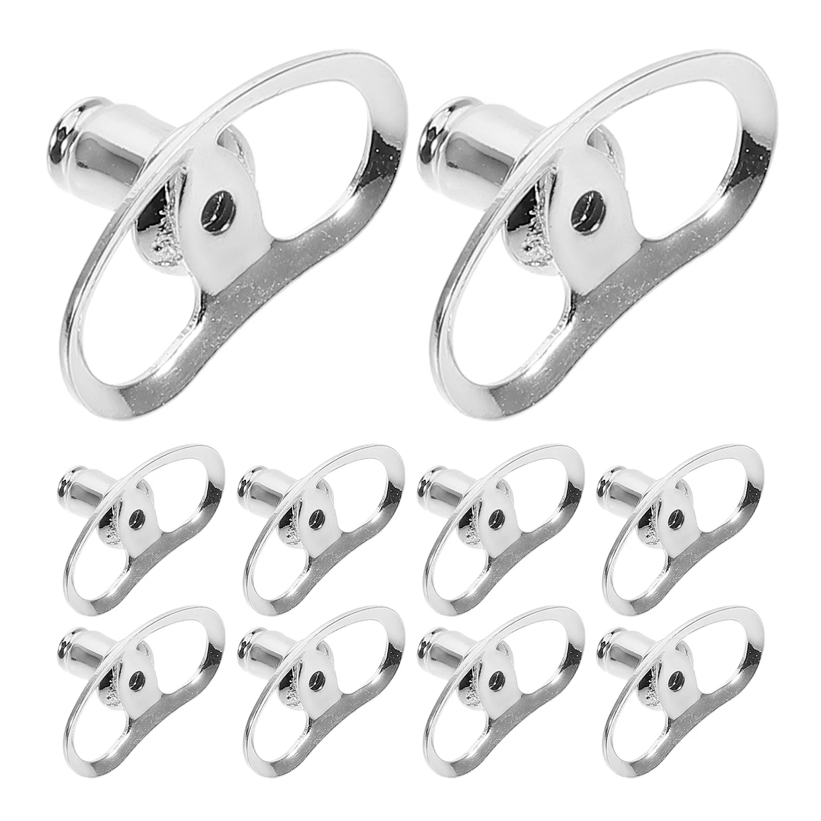 

10Pcs Copper Earring Backs Heavy Support Lifters for Droopy Ears Prevent Ear Drooping Comfortable Fit for Stud Earrings