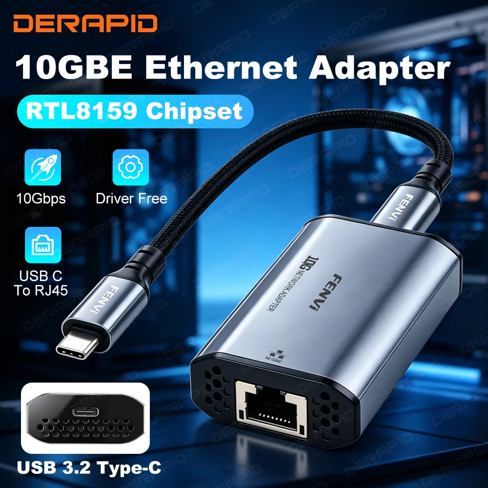 adaptateur-ethernet-usb-10gbe-puce-rtl8159-usb32-gen2x2-type-c-vers-rj45-10g-carte-reseau-externe-pilote-gratuit-pour-le-jeu-et-le-streaming