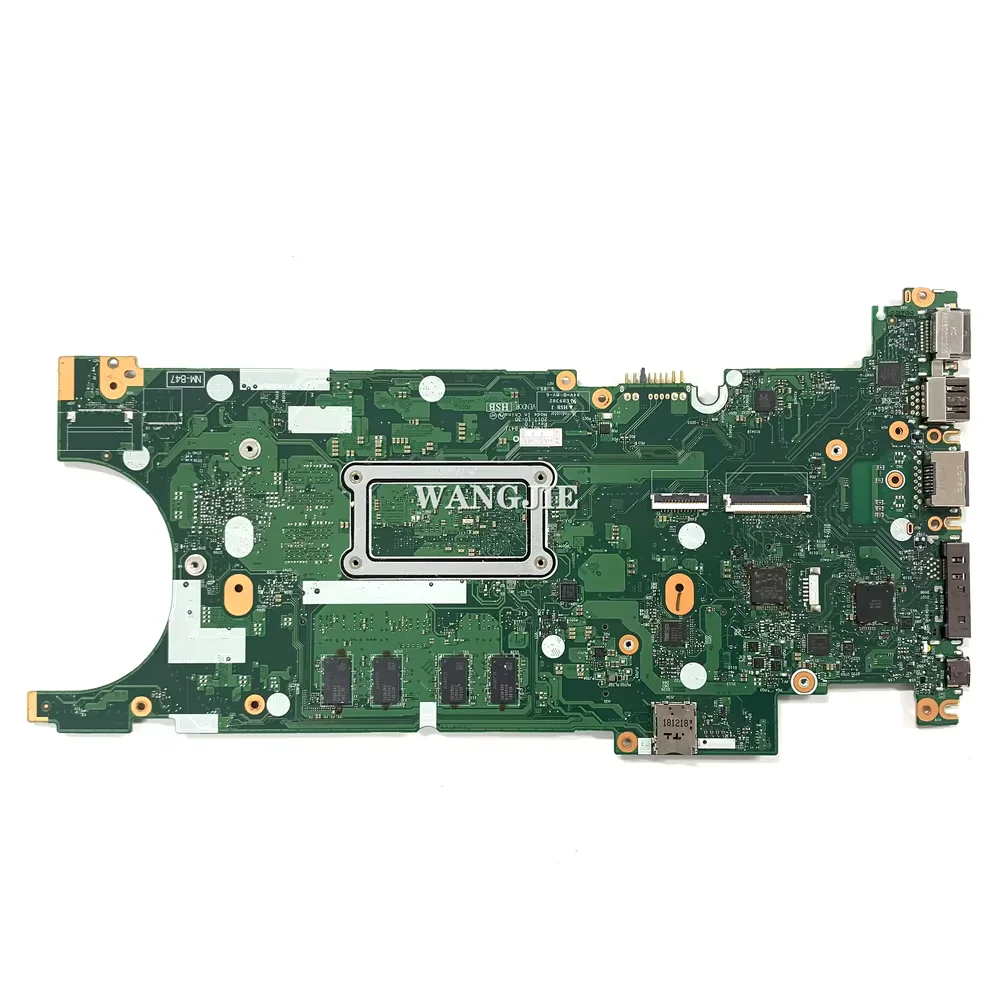 For Lenovo For ThinkPad T480S Laptop Motherboard 02HL812 ET481 NM-B471 With SR3LA I5-8250U CPU RAM 8G 4G 100% Working