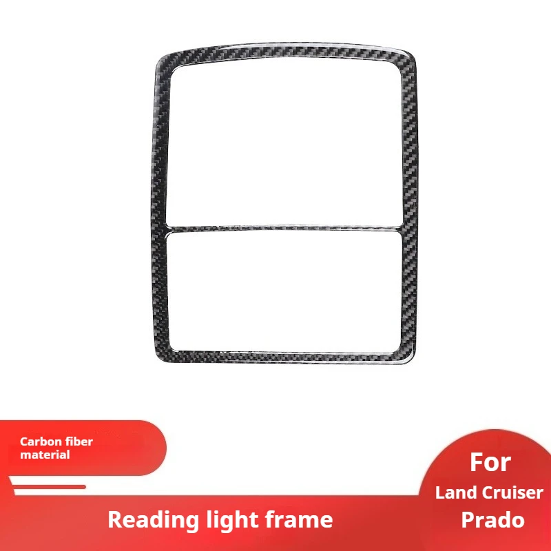 

For 10-18 Landcool Luze Prado Carbon Fiber Reading Light Panel Decorative Sticker Interior Modification