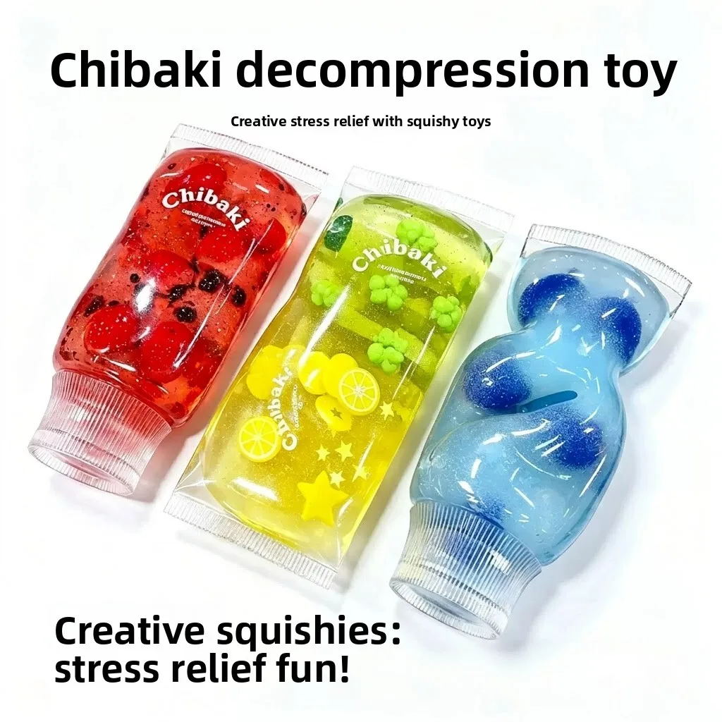 Portable relaxation decompression simulation toothpaste pinch toy slow rebound muscle Vaseline handmade ball pinch music