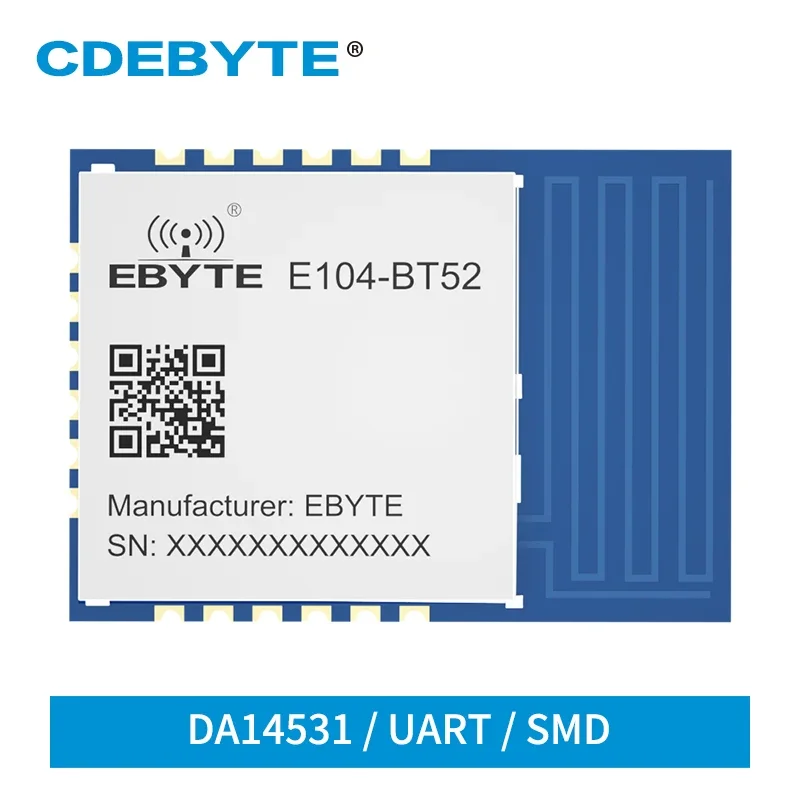 DA14531 2.4GHz BLE5.0 Module E104-BT52 CDEBYTE Low Energy Bluetooth to UART Module SMD RSSI PCB Antenna AT Command BLE Module