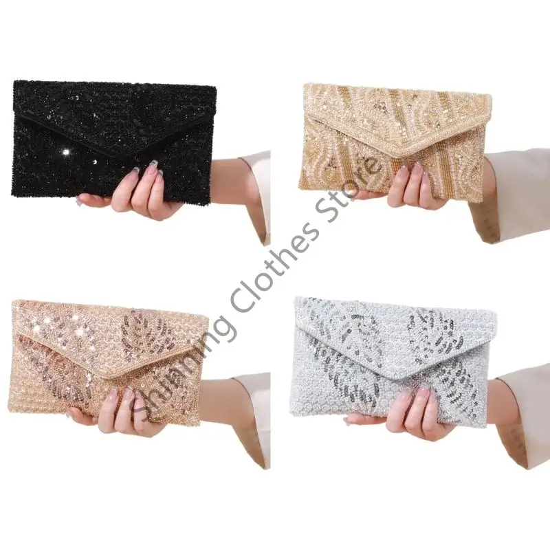 

M68A Женщины с блестками с блестками для брюшной пакеты модные сцепления сумочка сумка с поперечным кусочком с цепным ремешком